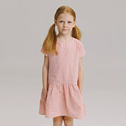 Сукня лляна ПЛ359 Бембі I00-абрикосовий
