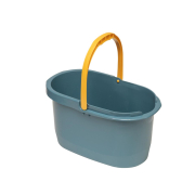 Відро пластикове прямокутне Kornel 15 л Сірий зелений