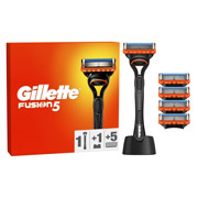 Станок для гоління з 5 змінними картриджами та підставкою Fusion5 Gillette 8700216356794