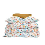 Дитяча постільна білизна в ліжечко AQUARELLE FLOWERS Cosas помаранчевий