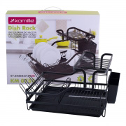 Сушарка для посуду 57,5х35х27,5 см Kamille з піддоном 0750