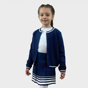 Спідниця дитяча Герда Art Knit синя з білим