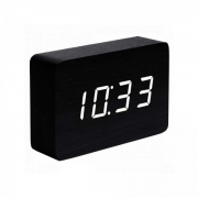 Смарт-будильник з термометром 15х10см Brick Gingko GK15W10 чорний
