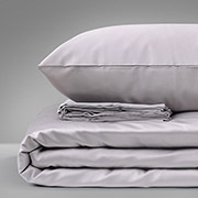 Комплект постільної білизни MirSon сатин 0251 Skyline світло-сірий