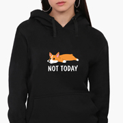 Худі жіночий Не сьогодні MobiPrint 8921-2019 чорний