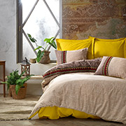 Комплект постільної білизни ранфорс Folk Art Kahve Cotton Box