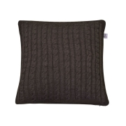 Наволочка вязаная Soft косы Мокко 015 45*45