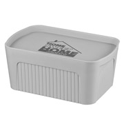 Ящик для зберігання з кришкою 6 л Ardesto ARHC2506G сірий