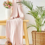 Покривало піке Quatre royal Karaca Home pudra пудра