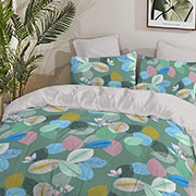 Постельное белье Разноцветные листья 101198 бязь-люкс Selena