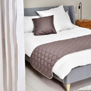 Покрывало двустороннее Саше Ideia шоколадно-бежевое