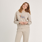 Піжама жіноча Tail Wag Club джемпер і штани Ellen LPT 1880/15/01 кремовий