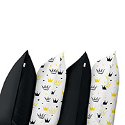 Набір наволочок Black Yellow Crown ранфорс Cosas 4 шт