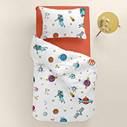 Підліткова постільна білизна Spaceman CS7 ранфорс Cosas простирадло на гумці