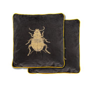 Подушка з вишивкою Скарабей Art Fondue 877-046 чорна