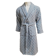 Халат чоловічий жакардовий Class Clerica Man blue синій