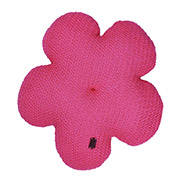 Подушка в'язана декоративна Квіточка 40см Прованс фуксія