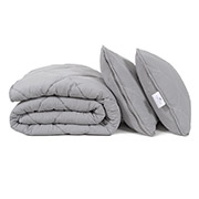 Набір зимова ковдра та 2 подушки Colors in Comfort gray Penelope сірий