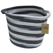 Кошик текстильний з ручками шнур 25х23 см Natural House TT-02 коричневий