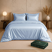 Комплект постільної білизни Aura ліоцелл Pagoti блакитний