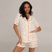 Костюм піжамний з кантом German Volf 26003 молочний