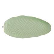 Блюдо фарфорове овальне 30x16.8 см Leaf Green Gold Limited Edition B010789