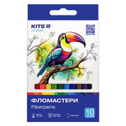 Фломастери 10 кольорів Classic Kite K-455 