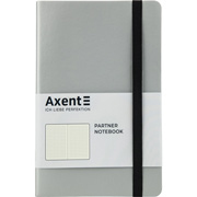 Книга записная в точку 125х195 мм 96 л Partner Soft Axent 8312-34-a срібляста