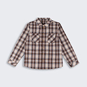 Сорочка для хлопчика РБ205 фланель Бембі 8E3-охро-синій-клітка