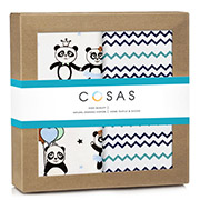 Набір пелюшок Pandas бязь Cosas 2 шт