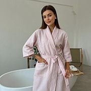 Жіночий халат Ланцюжок шаль P-403 Cosy ніжно-рожевий