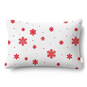 Наволочка Snowflakes Berry фланель Cosas