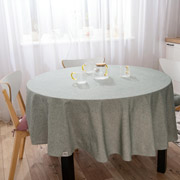 Скатертина бавовняна кругла Ardesto Oliver зелена
