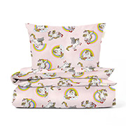 Підліткова постільна білизна Rainbow Unicorn ранфорс Cosas без простирадла