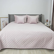 Покривало Ромб круглий Velour ТЕП світло-рожевий