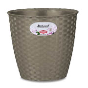 Горшок цветочный круглый Stefanplast Natural 24х22,2см 73474 серый
