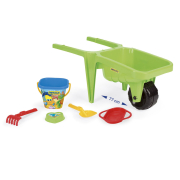 Візок для піску "Гігант" з набором до піску зелений