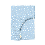 Простирадло на гумці Light Blue Starfall ранфорс Cosas висота 25 см