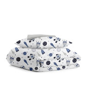 Комплект підліткової постільної білизни Cosas Space White Grey