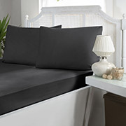 Набір Antracite сатин First Choice простирадло на гумці та 2 наволочки