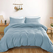 Постільна білизна Satin Light Pro 10-019 Gray-blue сатин MirSon