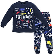 Піжама для хлопчика 0102302рсп футер з підчосом Татошка синій