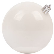 Шар новогодний 10 см Novogod'ko 974049 белый глянец