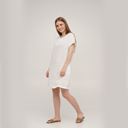 Сукня коротка Linen SoundSleep біла