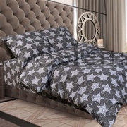Комплект постільної білизни Selena Stars Grey 100173
