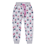 Штани утеплені для дівчинки Bembi ШР554 сірий з малиновим