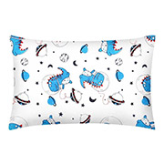 Детская наволочка Dino in space ранфорс Cosas