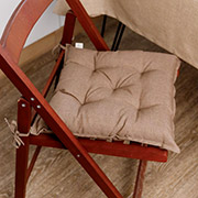 Подушка на стул Корица Прованс коричневая