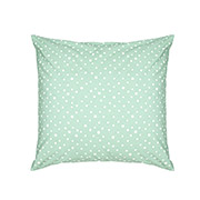 Бязева наволочка Горох білий на зеленому Home Line