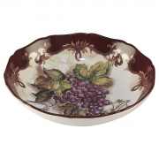 Тарілка для салату керамічна 34 см Секрети виноробів Certified International 23744